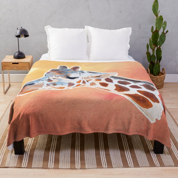 Item preview, Amazing Animals: Cute Baby Giraffe Face on Beautiful Orange Sunset designed and sold by GraffitiSoup.