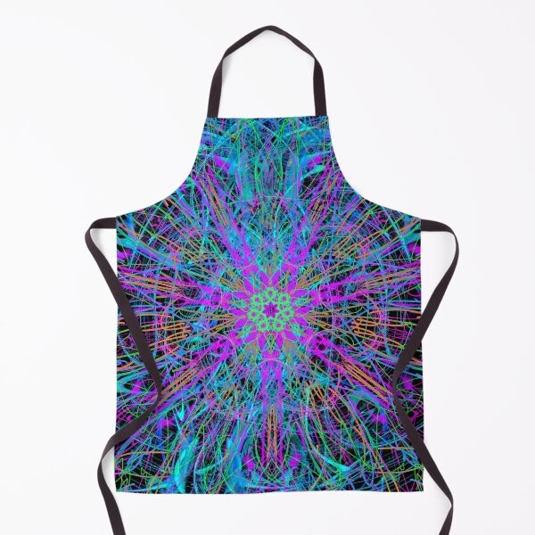 Item preview, Black Scratch Mandala 1 (blue violet) designed and sold by Discordant Dreams Art.