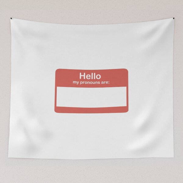 Item preview, Blank Pronouns Sticker designed and sold by izzychar.