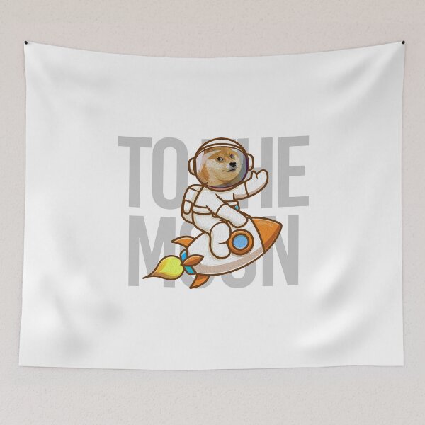 Item preview, Dogecoin to the moon designed and sold by tropical_dream.