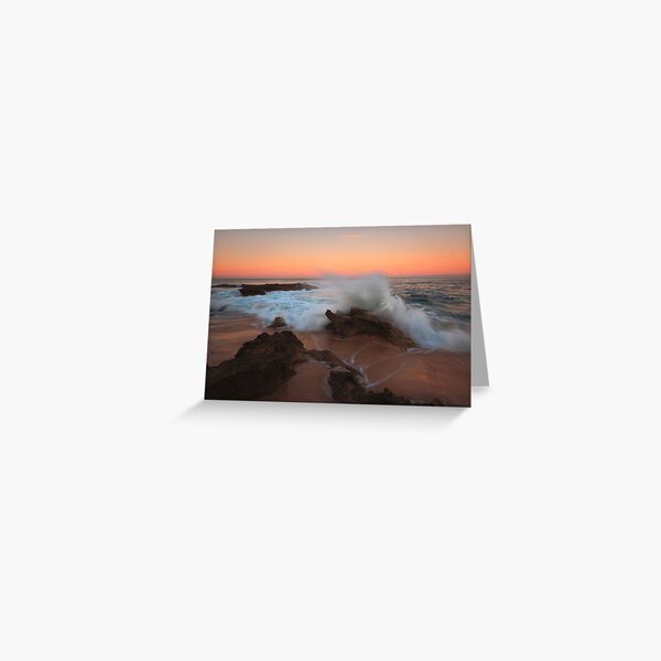 A Splash of Dawn - Koonya Beach Blairgowrie Greeting Card