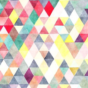 Artwork thumbnail, Seamless digital triangles by starnish