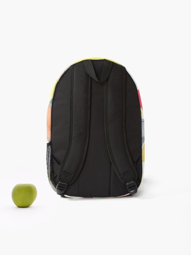 Thumbnail 2 of 3, Backpack, Seamless digital triangles designed and sold by starnish.