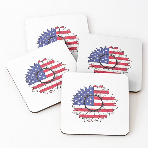 Item preview, Sunflower American Flag designed and sold by Windmill Wildflowers.