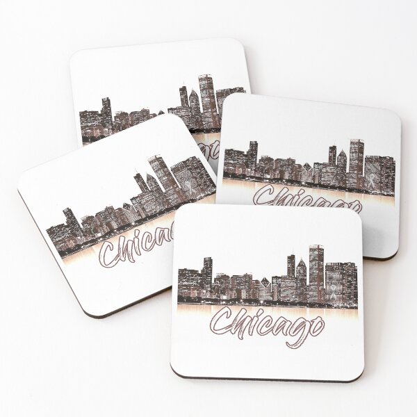 Item preview, Chicago Skyline At Night designed and sold by mbogarin-0412.