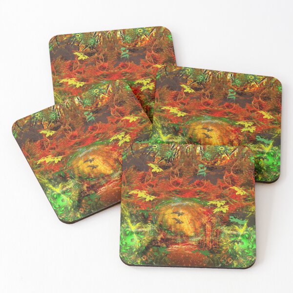 Item preview, Light Scatters In October Woods (autumn, nature, forest, fractals) designed and sold by Discordant Dreams Art.