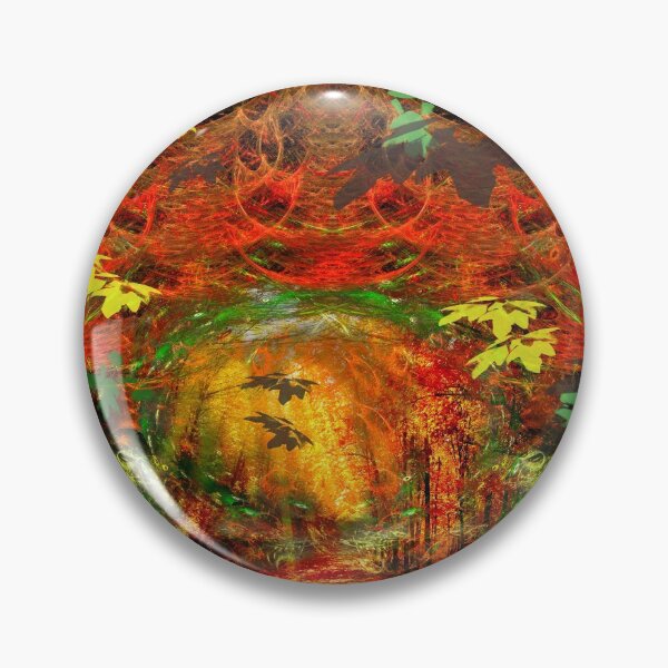 Item preview, Light Scatters In October Woods (autumn, nature, forest, fractals) designed and sold by Discordant Dreams Art.