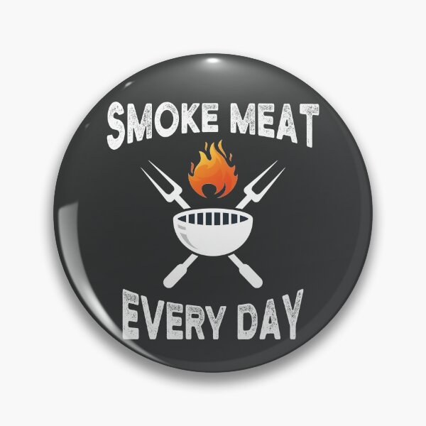 Item preview, Smoke Meat every Day Dad Grilling Funny Smoker BBQ Pitmaster designed and sold by Phoca Mobil.
