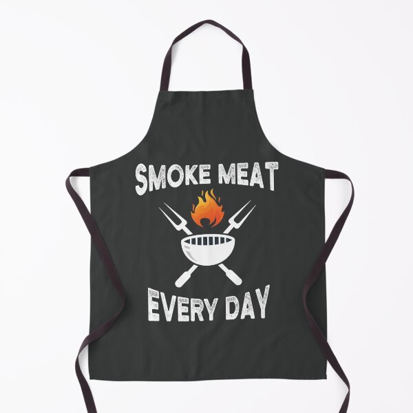 Item preview, Smoke Meat every Day Dad Grilling Funny Smoker BBQ Pitmaster designed and sold by Phoca Mobil.