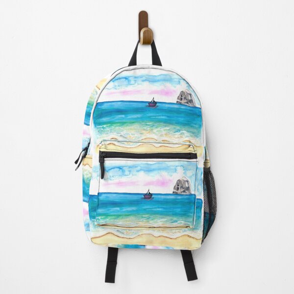 Item preview, Martinique Caribbean Beach Scene with Diamond Rock designed and sold by artshop77.