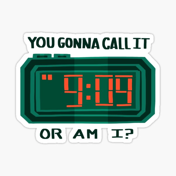 helium clock Sticker