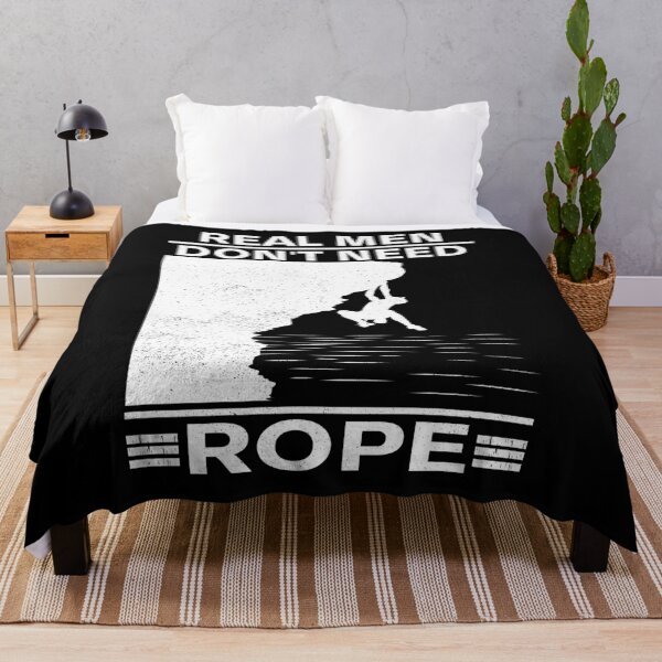 Item preview, Real Men Don't Need Rope Solo Climbing Soloing designed and sold by jonawillian.
