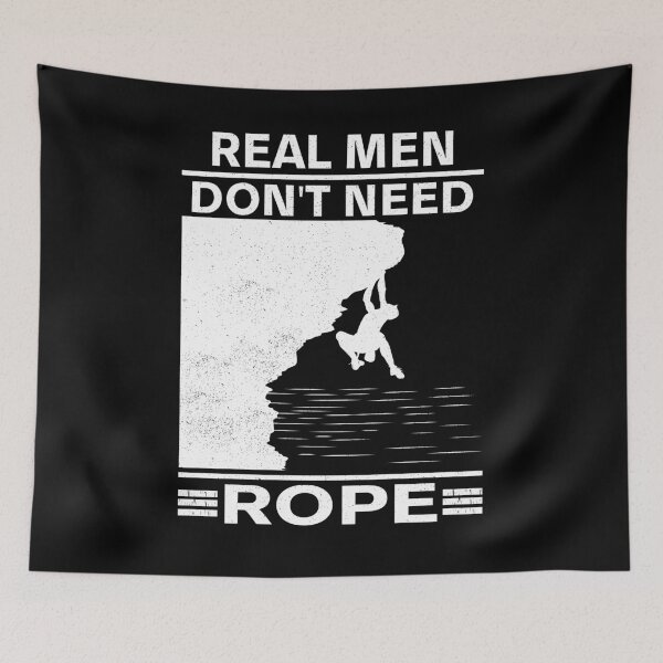 Item preview, Real Men Don't Need Rope Solo Climbing Soloing designed and sold by jonawillian.