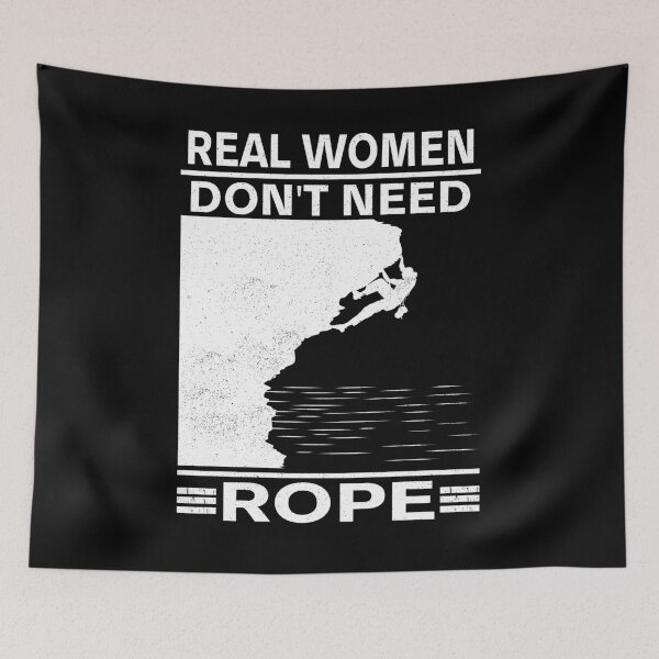 Item preview, Real Women Don't Need Rope Solo Climbing Soloing designed and sold by jonawillian.
