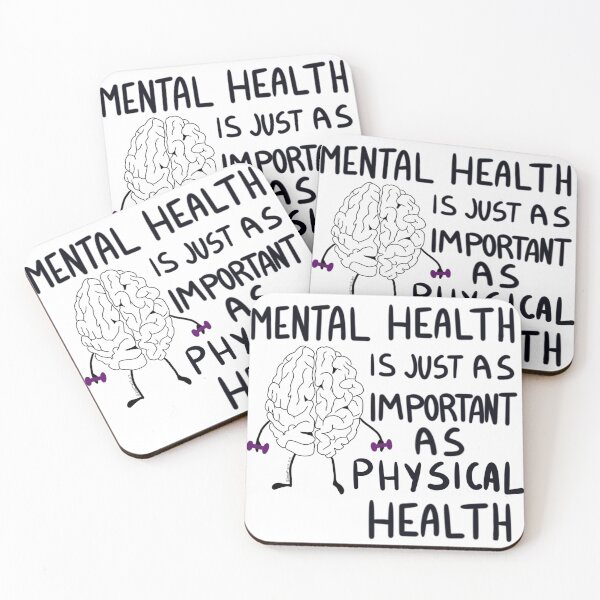 Item preview, Mental Health Is Just As Important As Physical Health - Quote designed and sold by jessmackart.