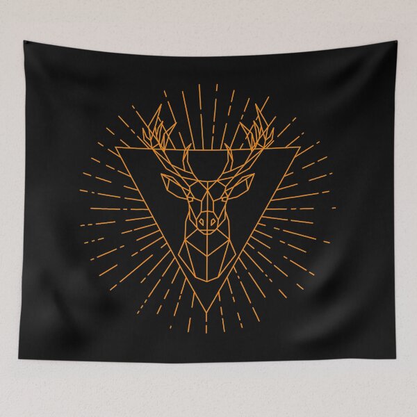 Item preview, Geometric deer design designed and sold by Dolyaz.