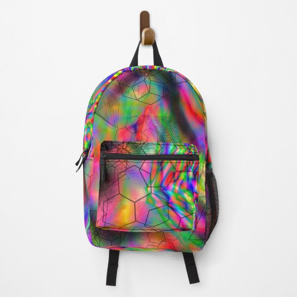 Item preview, Psychedelic Gradient Symmetry 5 (colorful neon rainbow) designed and sold by Discordant Dreams Art.
