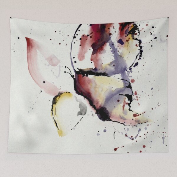 Item preview, Abstract watercolor "Mariposa 7" designed and sold by AlissNikolina.