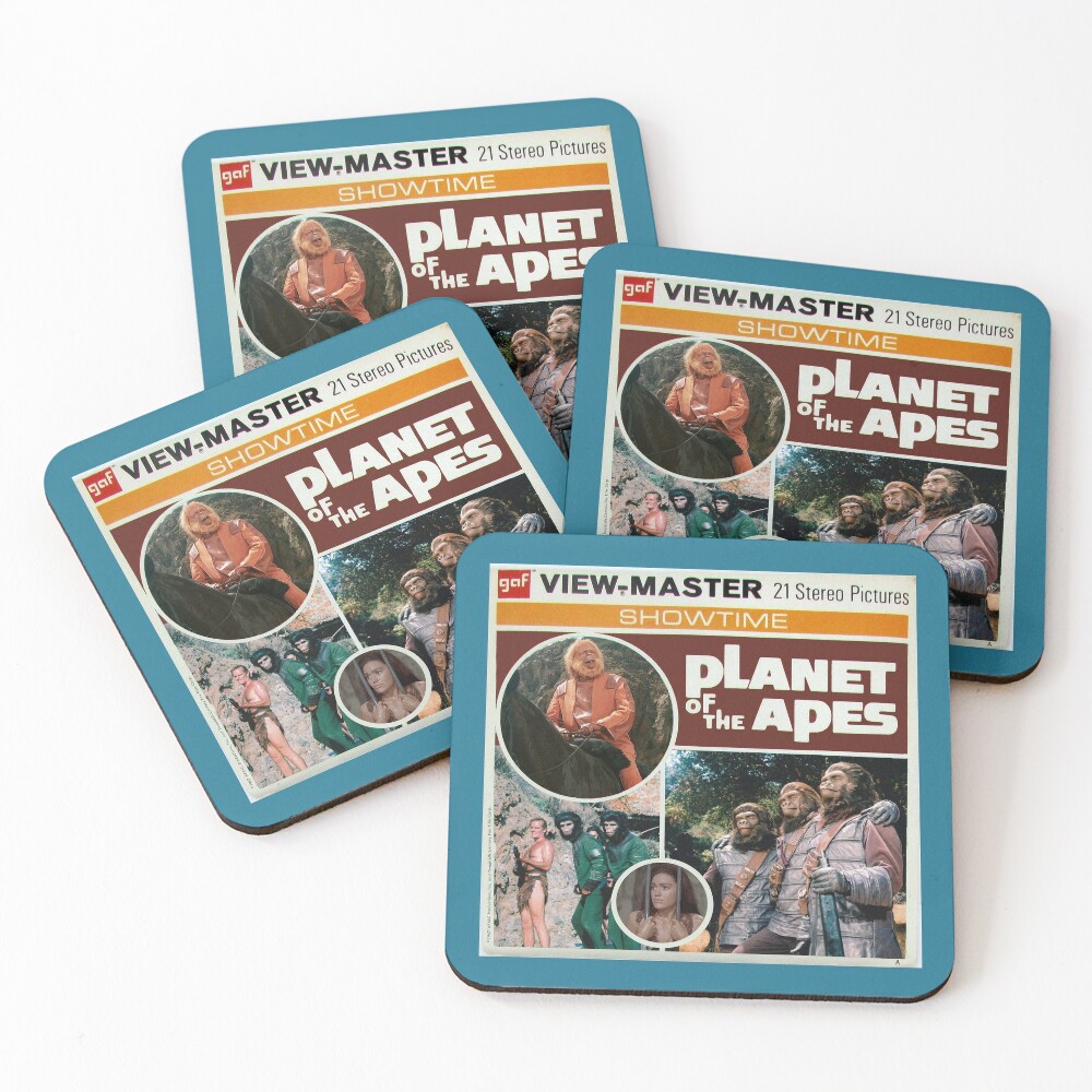 Retro View Master Reels Cover Planet Apes Sticker for Sale by