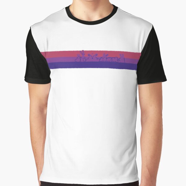 Bi Pride Rabbits Graphic T-Shirt