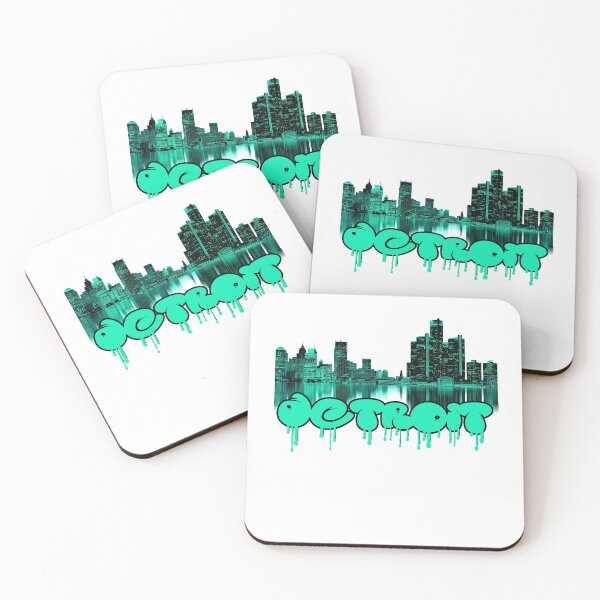 Artikelvorschau, Detroit Skyline bei Nacht entworfen und verkauft von mbogarin-0412.