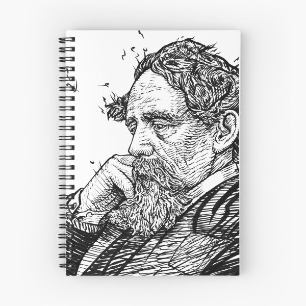 Item preview, CHARLES DICKENS - retrato de tinta .1 designed and sold by lautir.