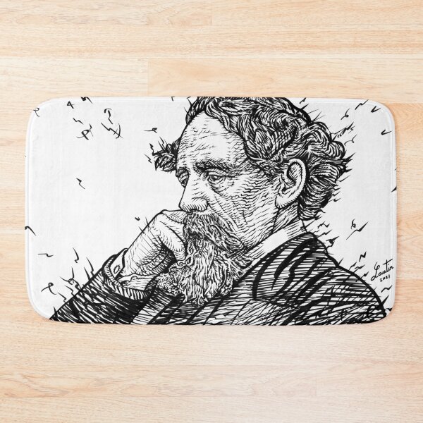 Item preview, CHARLES DICKENS - ink portrait .1 designed and sold by lautir.