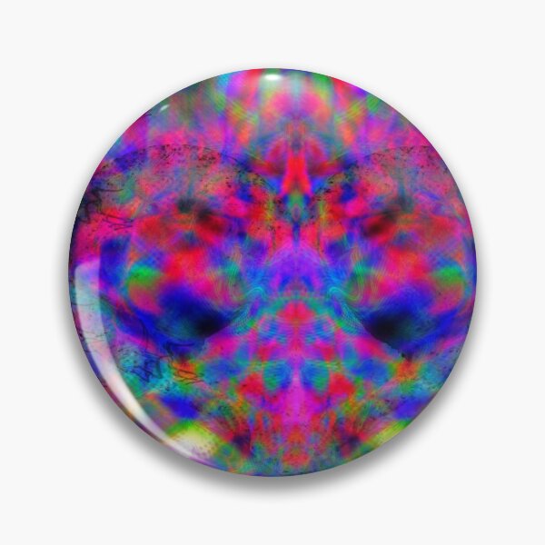 Item preview, Psychedelic Gradient Symmetry 3 (neon pink heart) designed and sold by Discordant Dreams Art.
