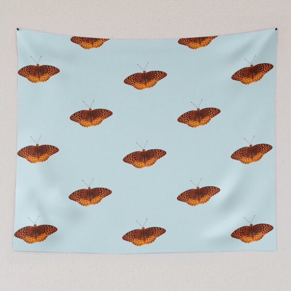 Item preview, Orange Butterfly (Blue BG) designed and sold by FilipeFerreira.