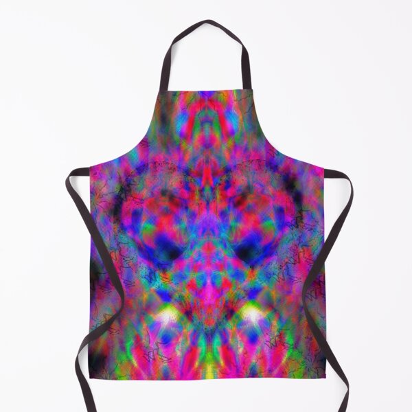 Item preview, Psychedelic Gradient Symmetry 3 (neon pink heart) designed and sold by Discordant Dreams Art.
