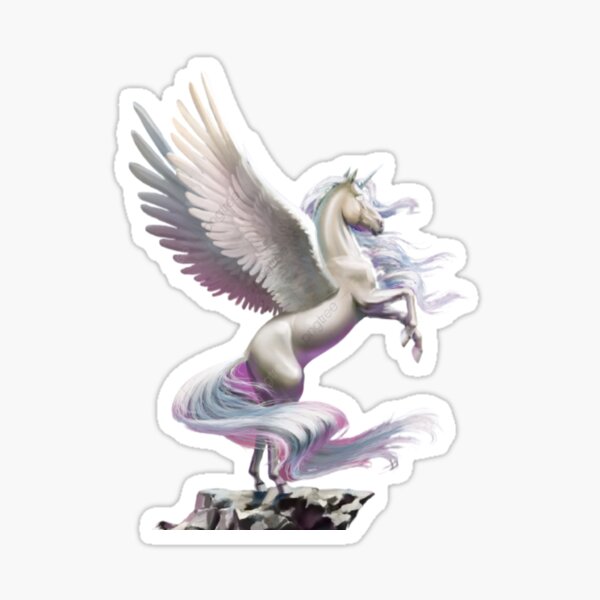 flying horse is the most beautiful paintings  Sticker