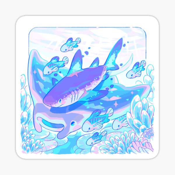 Finless Shark Sticker