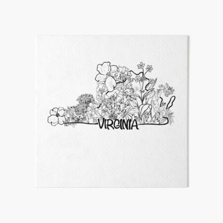 Virginia is for Native Plant & Tree Lovers Art Board Print