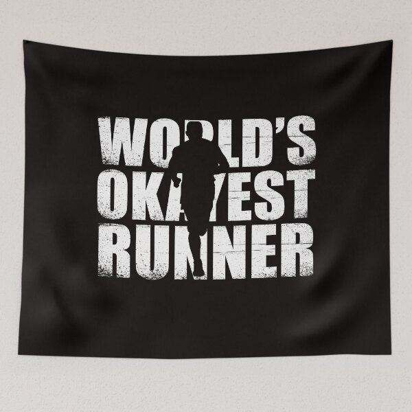 Item preview, worlds okayest runner funny marathon humor  designed and sold by Majesticoo.