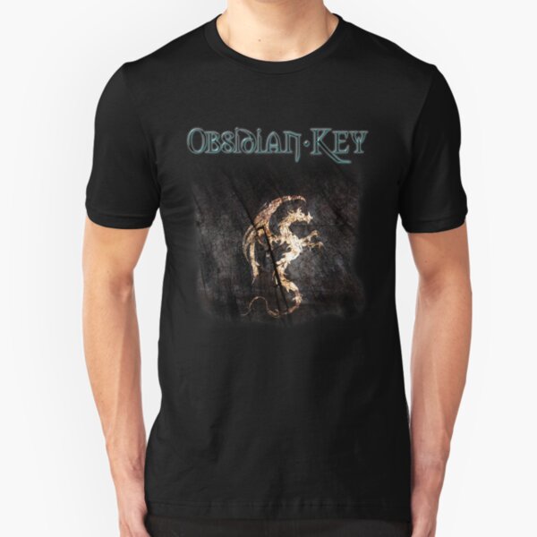 Obsidian Key - The Golden Dragon - Progressive Rock Metal Music - (Dark) Slim Fit T-Shirt