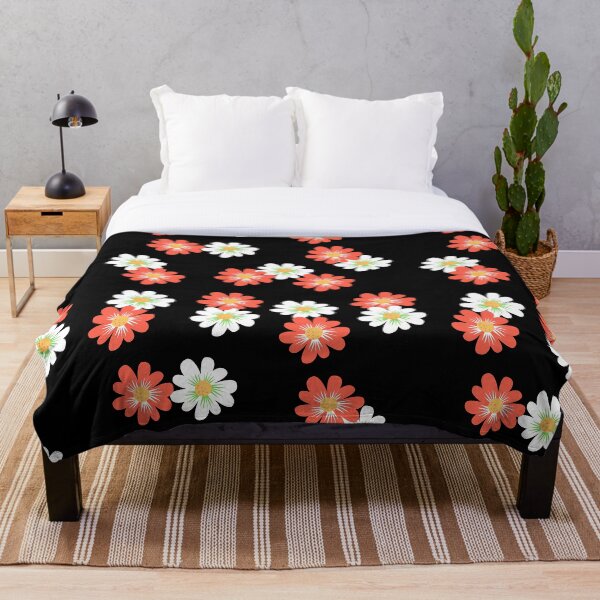 Artikelvorschau, Blumenmuster, orange und weiße schöne Blumen entworfen und verkauft von Phume-Designs.
