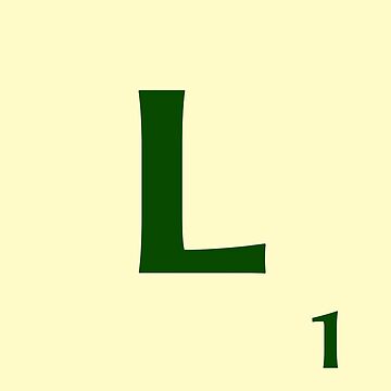 Imagen de la obra Ficha de Scrabble de la L de 1 punto de fgrdisseny