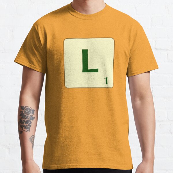Ficha de Scrabble de la L de 1 punto Camiseta clásica
