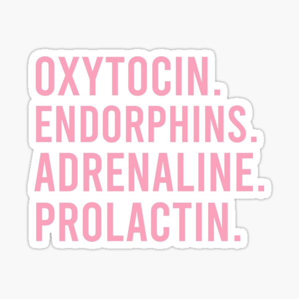 Hormones, Doula Apparel, Birth Worker, Midwife Gift, Childbirth Educator Sticker