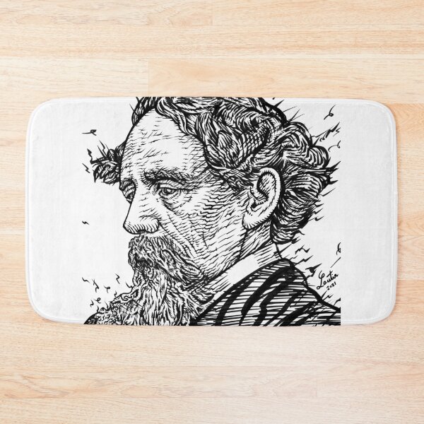 Item preview, CHARLES DICKENS - ink portrait .2 designed and sold by lautir.