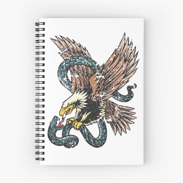 Item preview, Eagle and Snake Battle Grunge Tattoo designed and sold by bouncymelon.