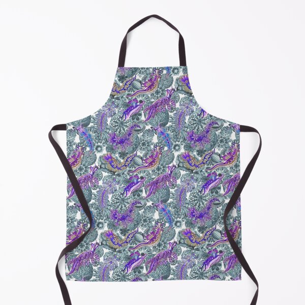 Item preview, Ernst Haeckel Purple Nudibranch over Cerulean Sea Squirts designed and sold by aimeewilson.