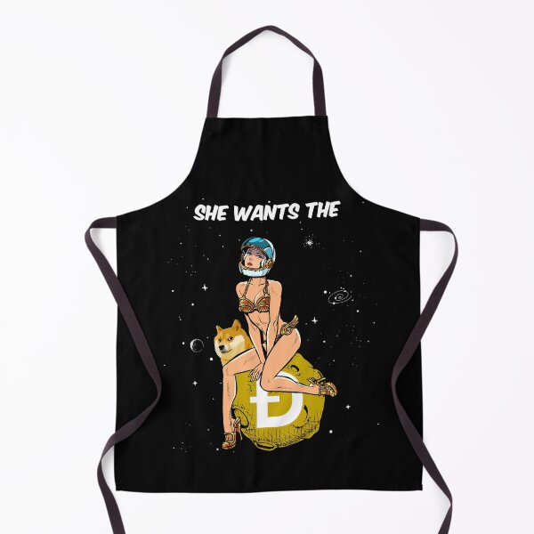 Item preview, Dogecoin Pin-up girl She Wants The D Astronaut Space Hodl - Dogecoin To The Moon Doge Space Man Cypto Currency designed and sold by Ormes21.