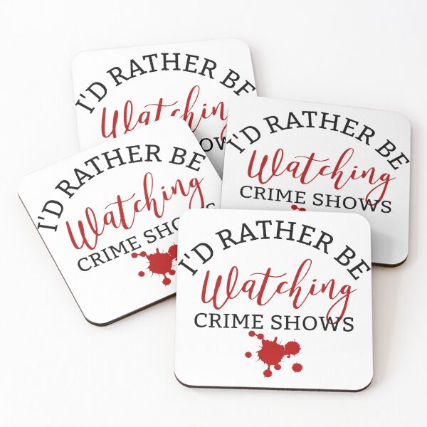 Item preview, Crime Show Watching  designed and sold by TraceysTreasure.