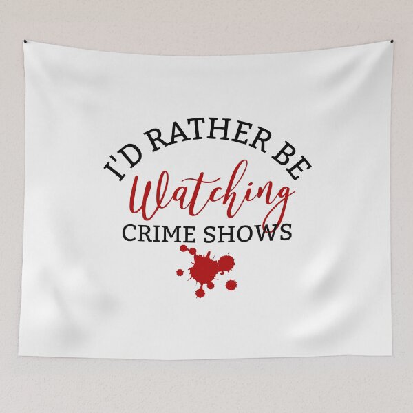 Item preview, Crime Show Watching  designed and sold by TraceysTreasure.