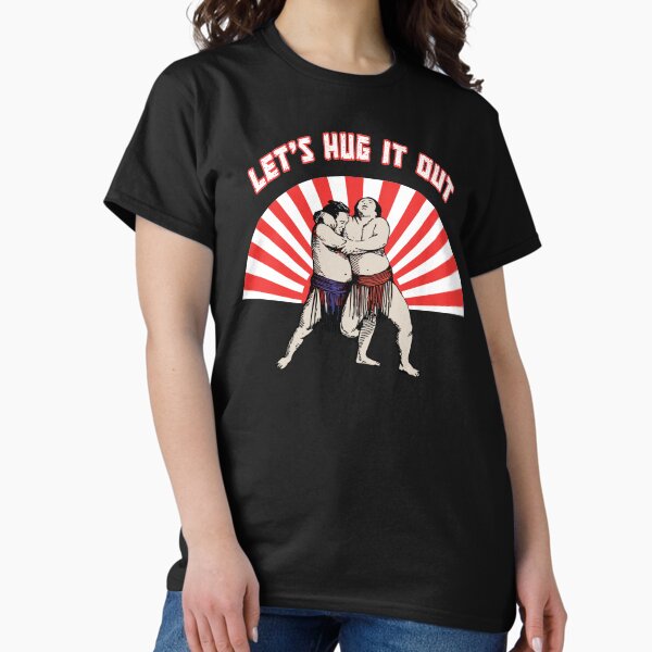 Item preview, Let's hug it out  - funny sumo wrestling  designed and sold by SidTastic .