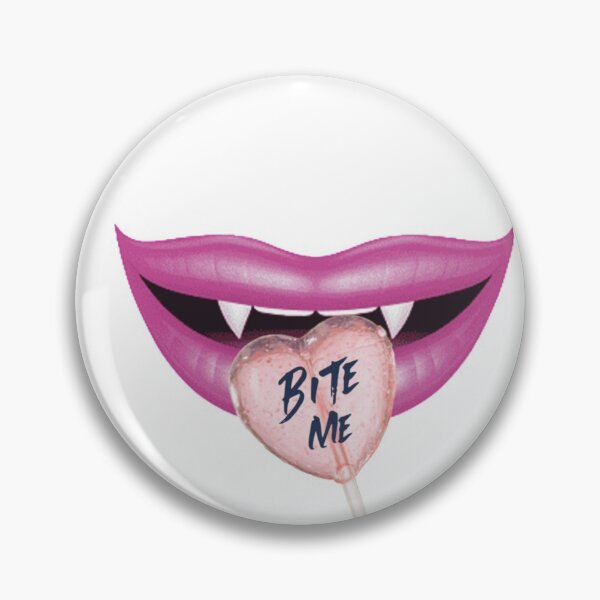 Item preview, Pink lips with fangs and lollipop designed and sold by BuggingOut.