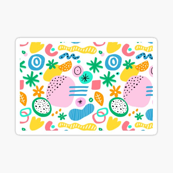 Happy pattern Sticker