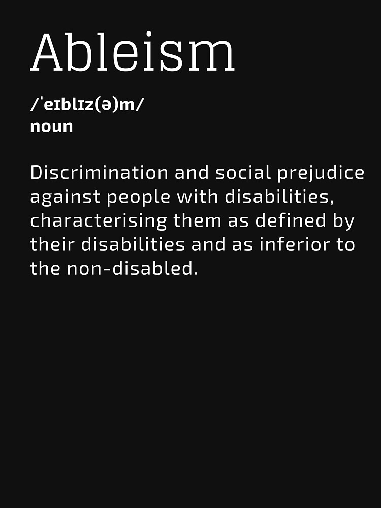 Thumbnail 7 von 7, Classic T-Shirt, Ableismus: Diskriminierung von Menschen mit Behinderung designt und verkauft von DisabiliTees.