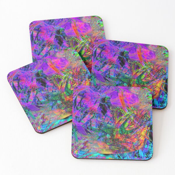 Item preview, Ecstasy Tweak (abstract, psychedelic, vibrant) designed and sold by Discordant Dreams Art.